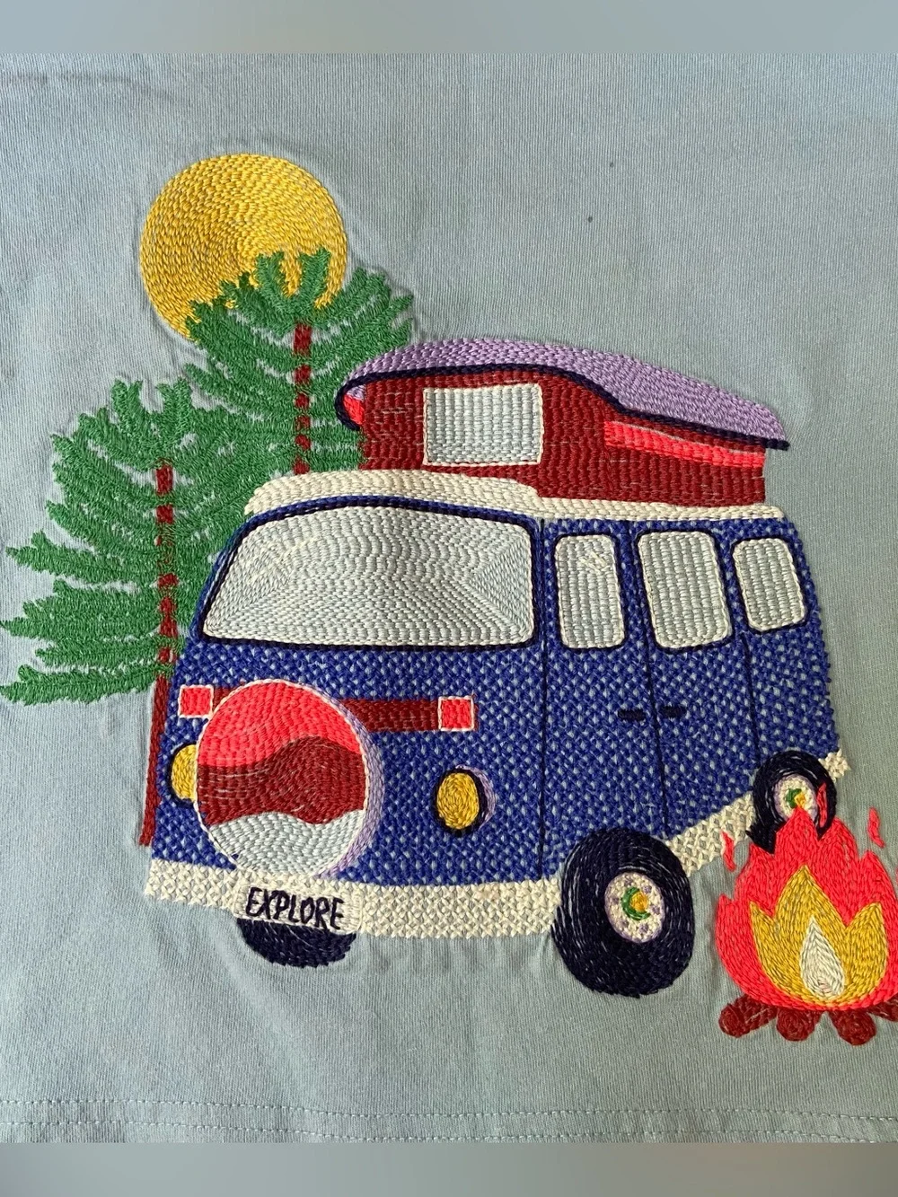 Mini Boden Shirt Road Trip Camper Size 5-6 Camping Outdoor Explore Bohemian